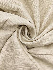 Breezaya 大码女式休闲简约时尚纹理面料露背系带露脐上衣+拼接半裙两件套，适合日常穿着 - 杏色 - 查看 10