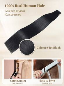 1 Pack 50g Human Hair Tape In Extension Hair Style Tape In Hair Hair Extensions - S1 - View 6