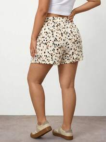 Enliva Quần short thường ngày in hoa cỡ lớn cho nữ, đa năng cho mùa xuân và mùa hè Quần short mùa hè - Nhiều màu - Xem 2