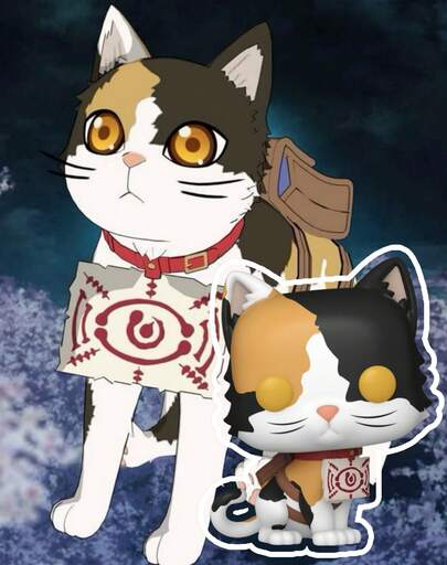 Funko Vinyl Figure Animation Collectible Model #2045, Cute Calico Cat Character With Charm Tag Accessory, Stylized Large Head Display Figurine For Shelf Or Desk Gift Idea