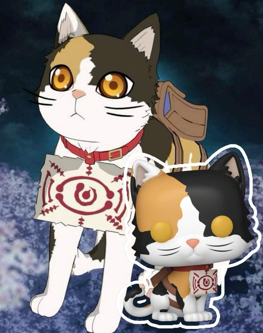 Funko 乙烯基人偶动画收藏模型 #2045，可爱的三花猫角色，带吊牌配件，造型别致的大头展示摆件，可摆放在架子或桌面上，是理想的礼物之选。 - 彩色 - 查看 1