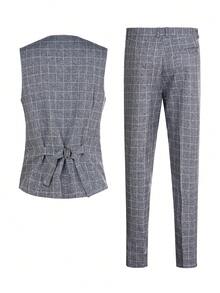Manfinity Mode Men Suits - Grey - View 4