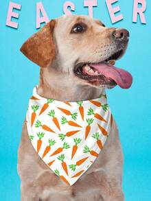 PETSIN Easter Day Dog Bandanas Pet Bibs With Easter Rabbit & Eggs Print Pet Bandanas Dog Bandanas Bibs Triangle Dog Scarf Colorful Pet Dog Bandanas For Medium Large Dog Costume Accessories Decoration - Multicolor - View 15