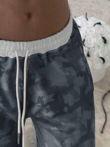 Rovax 2 st set med kamouflagemönster, huva, dragkedja och mjukisbyxor i midjan för kvinnor - Multifärgad - Visa 4