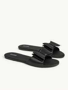 CUCCOO CHICEST 女士方头水钻踝带凉鞋，圣诞节必备 - 黑色 - 查看 3