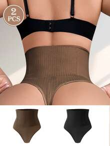 NudeFit 2条装女士无缝高弹力塑身裤 - 彩色 - 查看 2