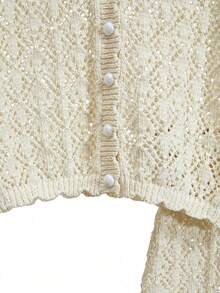 Lyxana New Arrival European And American Fashion Mixed Color Knit Sweater - Apricot - View 3