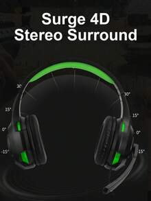 有线头戴式游戏耳机，带麦克风和降噪功能，3.5AUX接口，适用于PC、安卓、笔记本电脑和平板电脑 - 查看 5