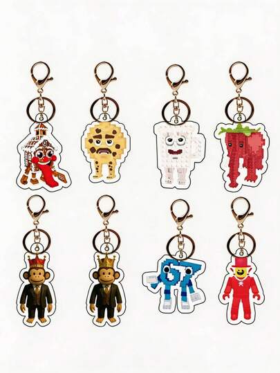 POKOJA LAND Steal A Brainrot Sammy Jandel Figurine Keychain Bulk, Acrylic 67 Doll Impact Figure Keychain Exquisite Anime Keychains Hot Game Impact Cute Party Favors For Kids Backpack, Unique Gift For Streamers & Gamers, Birthday Gifts, Home Decor Spring To Summer