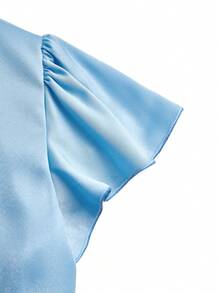 GlowEve Elegant Summer Shirts For Casual Commuting Woven By Women - Blue - View 5