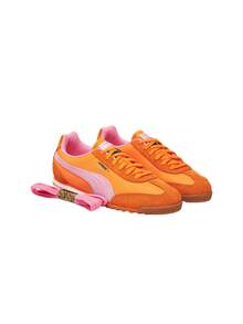 Women's Casual Athletic Shoes Orange 398682 - Orange and Violet - View 2
