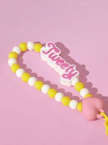 LOONEY TUNES X SHEIN Decorative Keychain, Bag Hanger - Yellow - View 6