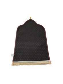 This High-Quality Anti-Slip Prayer Mat Is Adorned With Tassels, Is Thick, Soft, Foldable, Lightweight And Machine Washable. It Is Made Of Knitted Fabric And Features An Asymmetrical Design. It Is Suitable For Indoor And Outdoor Use And Is An Ideal Choice For Festivals Such As Ramadan, Eid Al-Fitr, Easter, And Thanksgiving - Multicolor - View 5