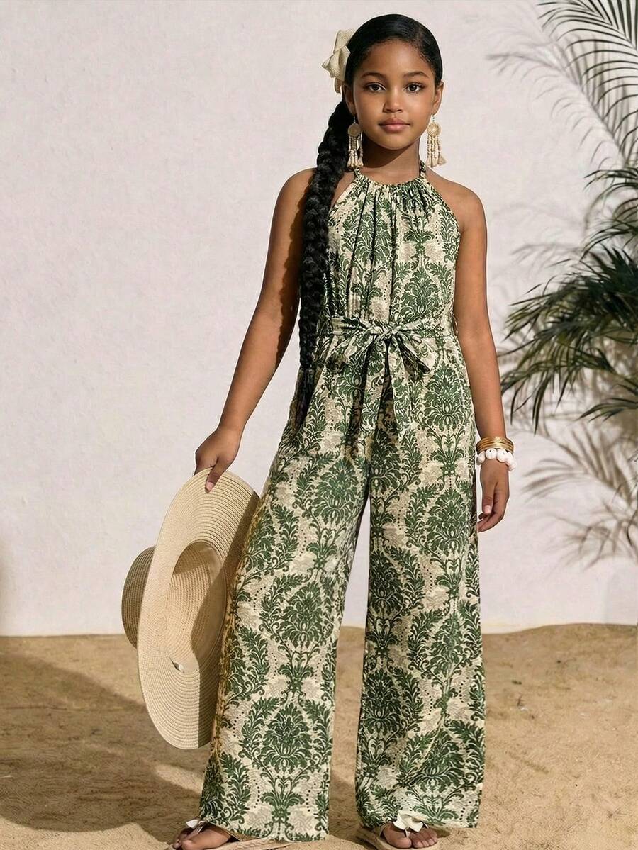 Travachic KIDS Minimalistisk, avslappnad jumpsuit för tweenflickor - Multifärgad - Visa 1