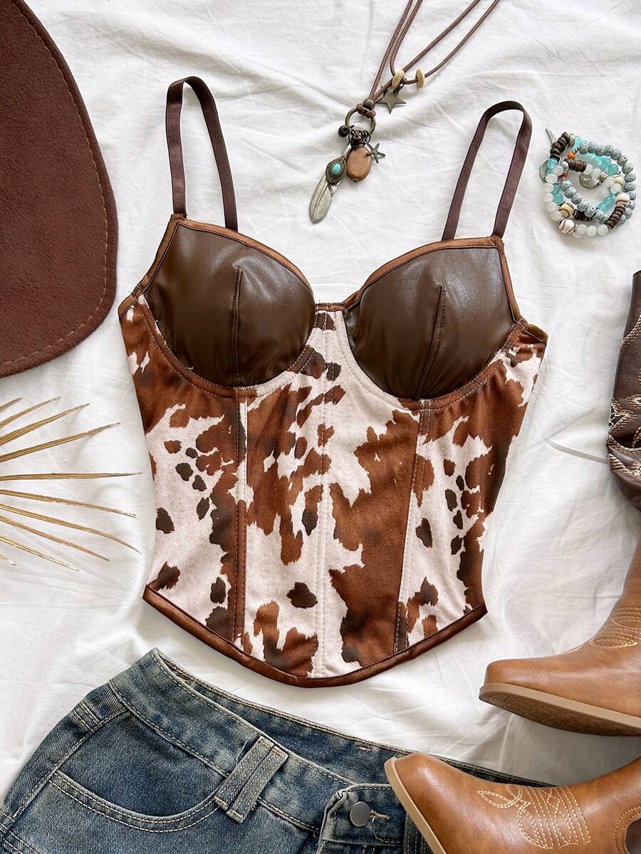 Soleia 女士休闲波西米亚风百搭约会/旅行吊带背心，春夏款 - 彩色 - 查看 1