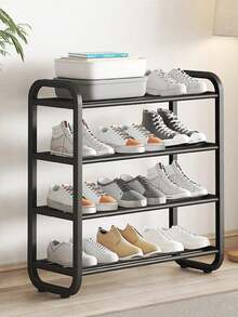 1PC Multi-Layer Metal Shoe Rack, Shoe Storage Organizer, Suitable For Entryway, Bedroom, Door Side Small Storage - Multicolor - View 2