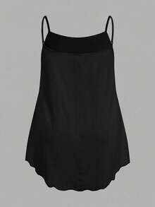 SHEIN EZwear 2 chiếc áo hai dây cỡ lớn màu trơn, thích hợp cho mùa hè. - Nhiều màu - Xem 3