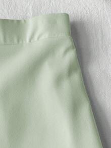 Travachic KIDS Tween Girls' Casual Elegant Solid Color Tank Top Set - Mint Green - View 4