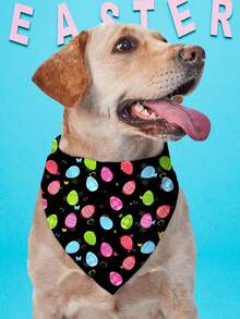 PETSIN Easter Day Dog Bandanas Pet Bibs With Easter Rabbit & Eggs Print Pet Bandanas Dog Bandanas Bibs Triangle Dog Scarf Colorful Pet Dog Bandanas For Medium Large Dog Costume Accessories Decoration - Multicolor - View 16
