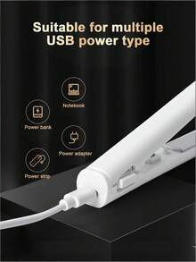 Teckwe 1 Pelurus Rambut Portabel dengan Colokan USB, Ringan dan Cepat Panas, Cocok untuk Mengoreksi Rambut Keriting, Menata Poni, Bepergian, Penggunaan Sehari-hari, Kantor Rumah, Perjalanan Bisnis, dan Produk Kecantikan. - MultiWarna - View 5