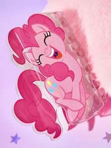My Little Pony X SHEIN 时尚可爱卡通粉色小马宝莉闪亮发夹，适合浓密头发，居家、沐浴、美容护理、盘发和造型都非常适用。 - 粉色 - 查看 7