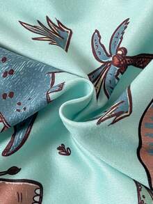 4件套 男童可爱简约卡通恐龙印花短袖睡衣套装 - 彩色 - 查看 4