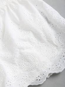 Sweetra Women's Embroidered Pattern Short Skirt, Summer - White - View 5