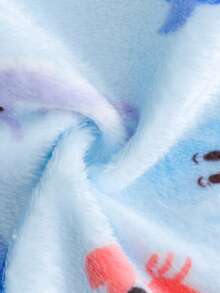 SHEIN 男婴海洋生物印花连帽休闲沙滩连体泳衣 - 彩色 - 查看 8