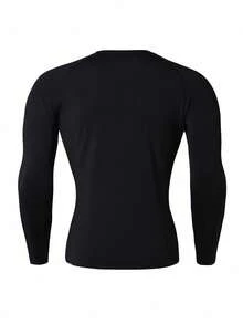 Manfinity Sport Corelite Men's Raglan Sleeve T-Shirt, Shorts And Leggings Sports Suit - Black - View 2