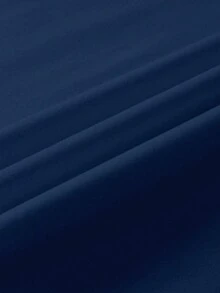 EMERY ROSE Camiseta de manga corta con cuello redondo y estampado de margaritas para mujer de talla grande - Azul Marino - Ver 3