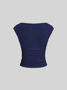 Sweetra 3件套性感露背透气吸湿修身短袖上衣/T恤（女款） - 彩色 - 查看 3