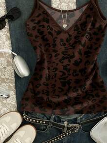 Glimmora Áo hai dây nữ in họa tiết toàn thân, kiểu dáng thường ngày, đa năng. - Nhiều màu - Xem 4