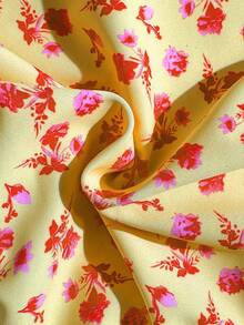 Swim Mod Women's Spaghetti Strap Tie-Up Tropical Print One-Piece Swimsuit - Multicolor - View 7