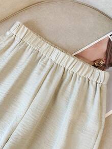 GlowEve Women's Summer Casual Commuting Vest And Shorts 2 Pieces Set - Apricot - View 8