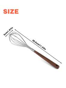 1个/2个/6个装不锈钢木柄手动打蛋器/搅拌器 - 无需电池，金属材质，方便烘焙和烹饪，是打发和混合食材的理想选择，打蛋器 | 手动搅拌器 | 结构坚固，手持式打蛋器 - 彩色 - 查看 10