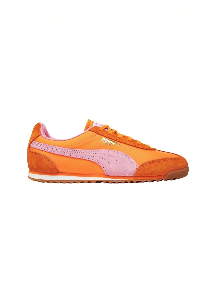 Women's Casual Athletic Shoes Orange 398682 - Orange and Violet - View 1