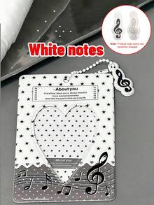 黑白灰色PVC卡套追星偶像小卡片饭卡校园卡ins收纳展示卡包挂件 - 彩色 - 查看 7