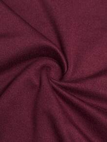 NU&NOW Women's Draped Neck Backless Sleeveless Top And Tight Shorts Set,Plus Size 2-Piece Burgundy Club Outfits,Summer 70's Party Rave Beach Romper - Burgundy - View 7