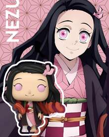 Funko 乙烯基人偶动画收藏模型 #2042，可爱和服少女角色，飘逸长发，造型别致的大头展示人偶，适合摆放在架子或桌面上，是理想的礼物之选。 - 彩色 - 查看 1