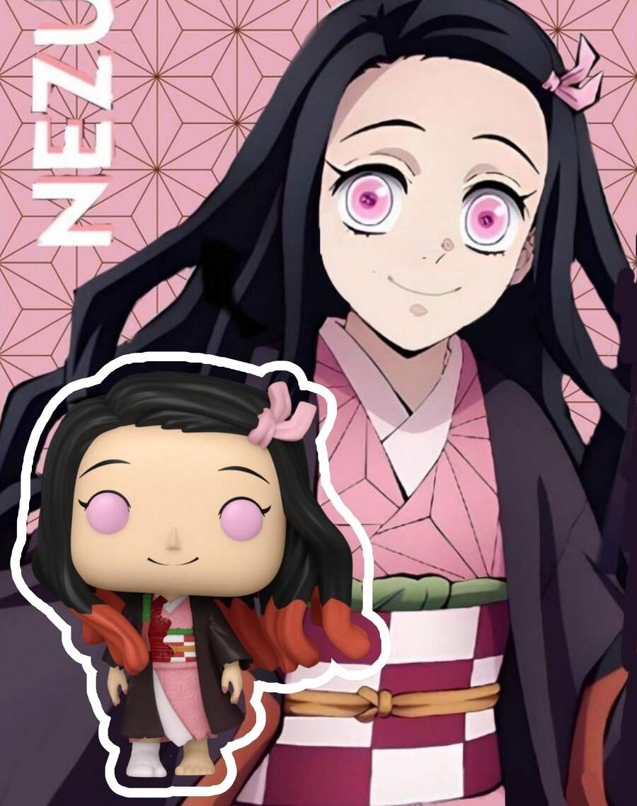 Funko 乙烯基人偶动画收藏模型 #2042，可爱和服少女角色，飘逸长发，造型别致的大头展示人偶，适合摆放在架子或桌面上，是理想的礼物之选。 - 彩色 - 查看 1