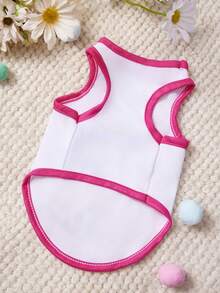 PETSIN 2 件装宠物猫狗通用可爱爱心印花休闲舒适透气狗背心 - 彩色 - 查看 3