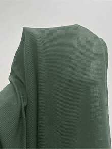 EMERY ROSE Falda casual versátil para citas de unicolor para mujer de talla grande - Verde - Ver 8