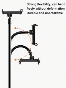 Teckwe 75cm/100cm/120cm 360° Rotating Mobile Phone & Tablet Holder, Spiral Base Slouchy Bracket Phone Holder For Bed And Desk Use Compatible With IPhone, Android Phone, Gift For Birthday, Family, Friends 360 Degree Rotating, Bed Slouchy Stand - View 6