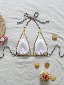 Swim Vcay Áo bikini nữ in chấm bi, kiểu dáng thường ngày, thích hợp cho kỳ nghỉ. - Nhiều màu - Xem 3