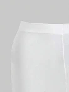 ROMWE Anime 1双白色Y2K朋克风千禧摇滚音符印花时尚简约女式连体衣，适合大学、购物、通勤等场合。 - 紅棕色 - 查看 4