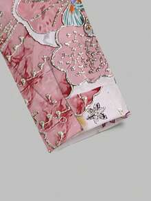 PopScrub Áo khoác đồng phục y tế in họa tiết hoa 3D lấp lánh, áo cardigan thời trang kèm khuyên tai cho y tá, áo khoác đồng phục mùa xuân/hè. - Nhiều màu - Xem 4