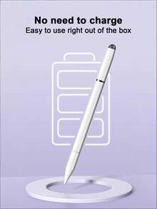 Teckwe 1支高精度电容式触摸屏笔，书写绘画流畅，兼容智能手机、平板电脑，适用于办公、学习、商务、日常使用，便携可重复使用，超灵敏小工具 - 查看 4