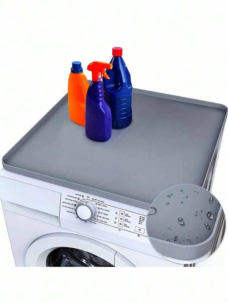 1個 洗濯機カバーマット、滑り止め 防水 洗濯機/乾燥機上カバー、洗剤