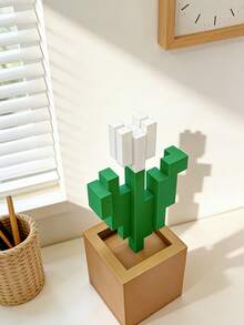 Joivida 1个像素玫瑰装饰品，独特的3D打印花卉摆件，塑料花卉制品，适用于床头柜、桌面、办公桌装饰、家具装饰，非常适合作为圣诞节、万圣节、复活节、情人节、生日礼物，独特而别致，是馈赠佳品的理想之选。 - 盆栽擺件 - 查看 13