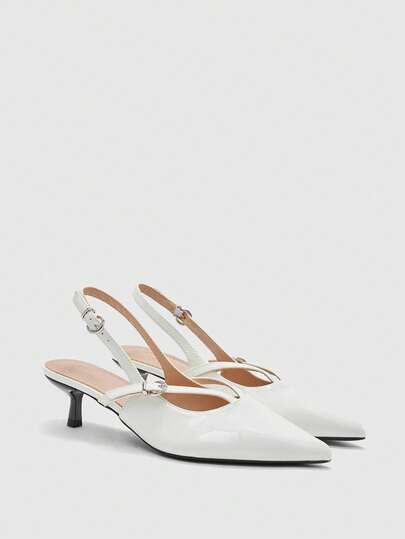 CUCCOO BIZCHIC Spetsig tå, rygglös, kitten klack, mångsidiga damskor